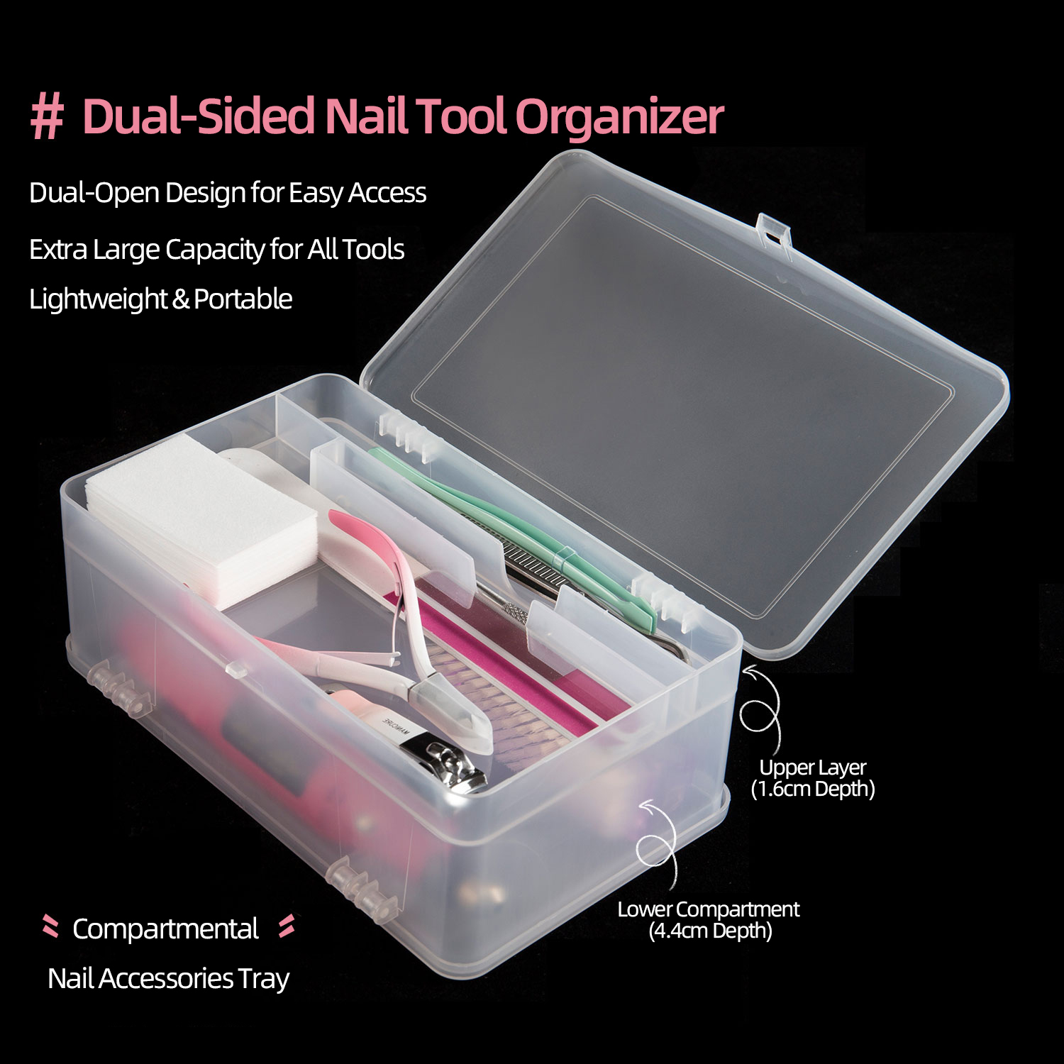 Power Tools Storage - Dual-Open 2-Tier Super Capacity Pp Storage