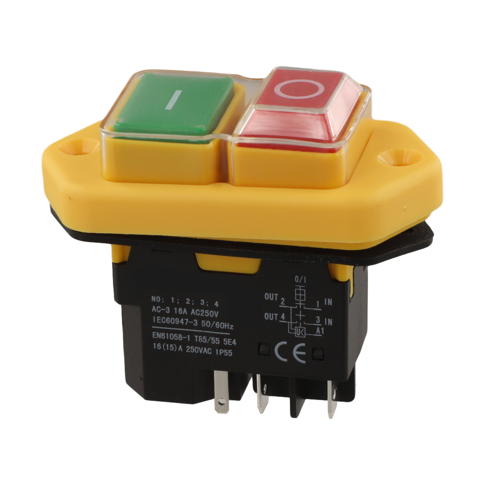 Power Tools Green Color - KlD-28A 5 Pin Push Button Switch