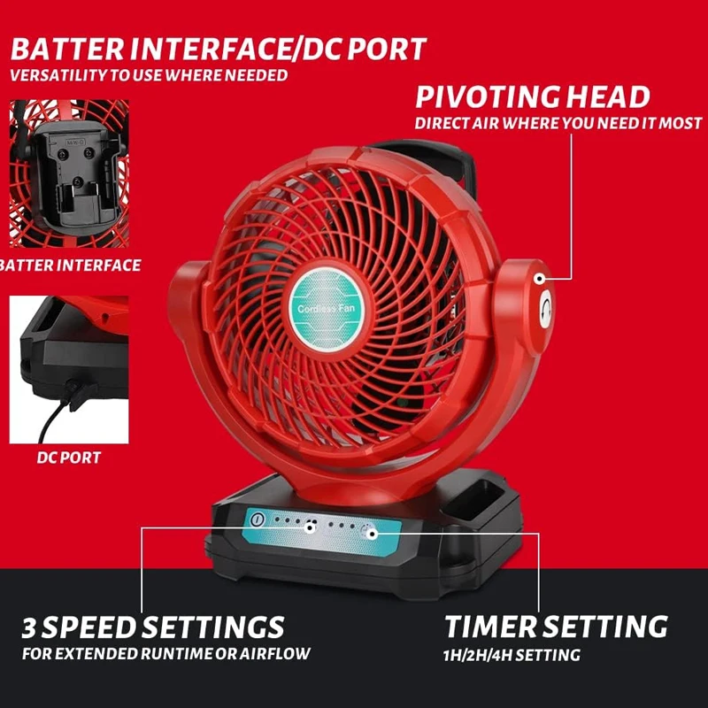 Cordless Fan For Milwaukee 18V - огляд і ціна Power Tools For Construction