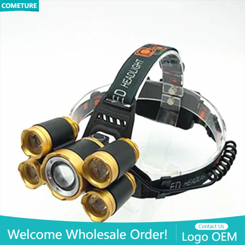 5LED T6 Head Lamp Zoom Flashli - огляд і ціна Power Tools Zoom