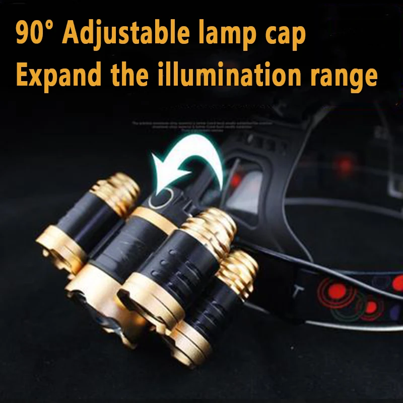 5LED T6 Head Lamp Zoom Flashli - огляд і ціна Power Tools Zoom