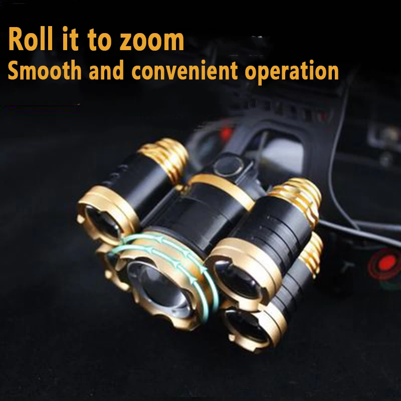 5LED T6 Head Lamp Zoom Flashli - огляд і ціна Power Tools Zoom