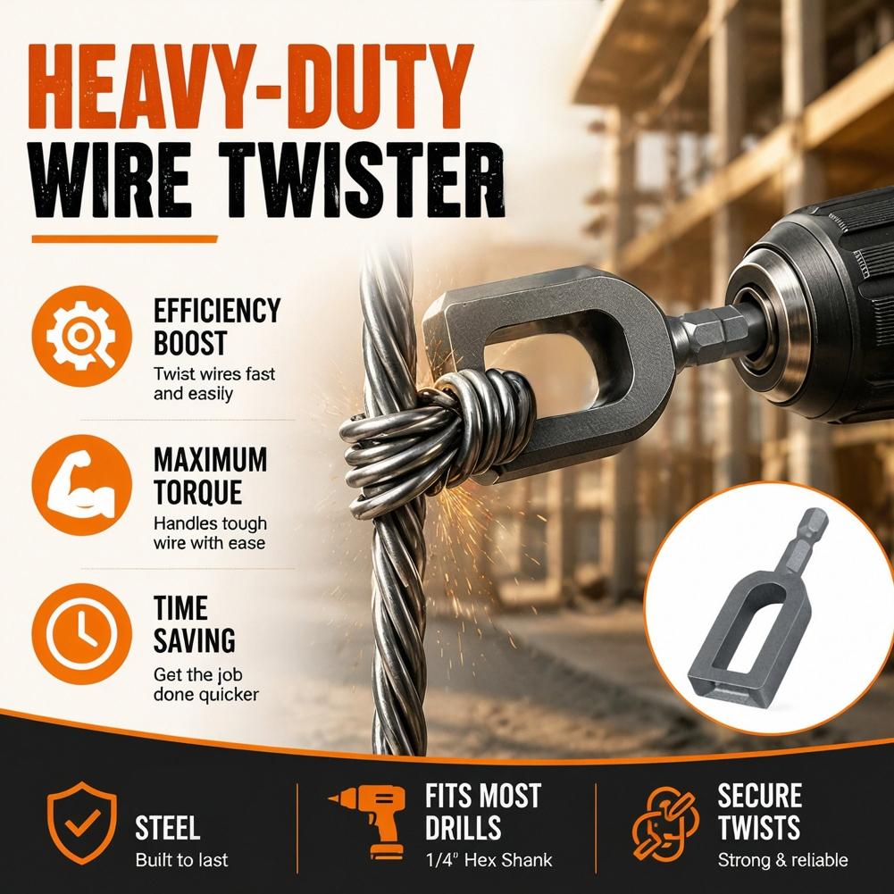 Wire Twister Drill Attachment  - огляд і ціна Power Tools For Construction